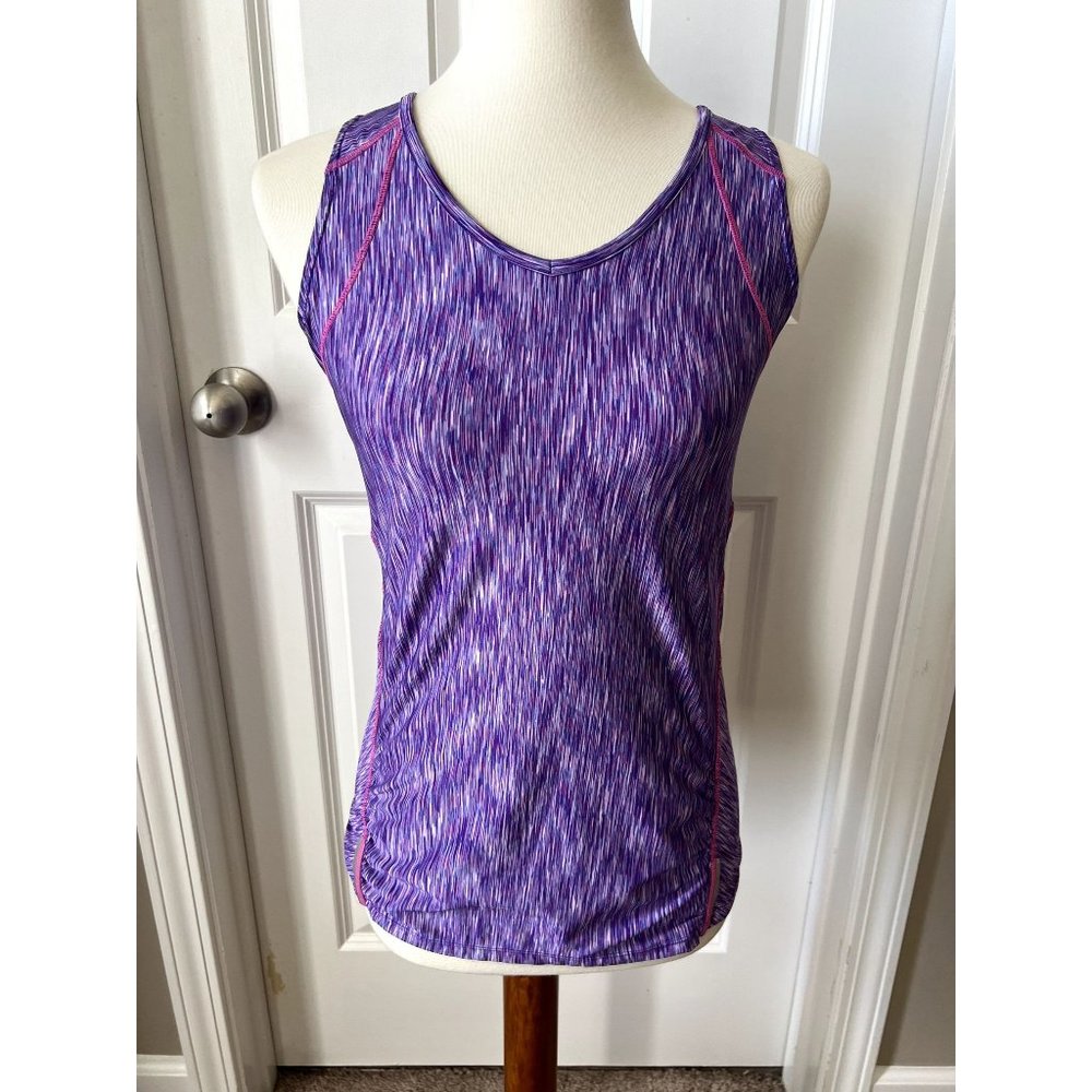 Athleta Women’s Pop Space Dye Run Tank Top Purple Pink Size Small